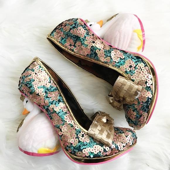 irregular choice swan shoes